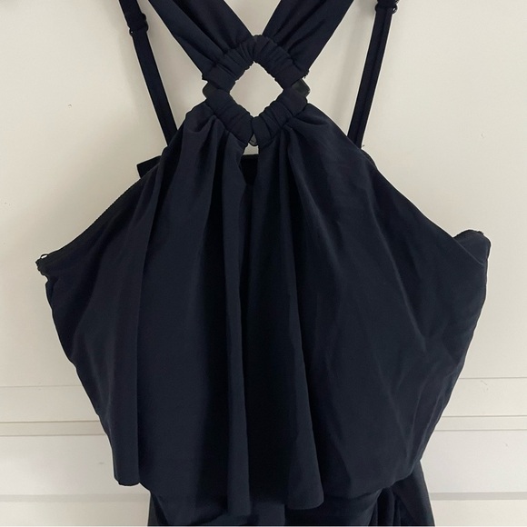 New! Magicsuit Black Liza Square Cut Tummy Control One Piece Swimsuit 20568 - Picture 6 of 16